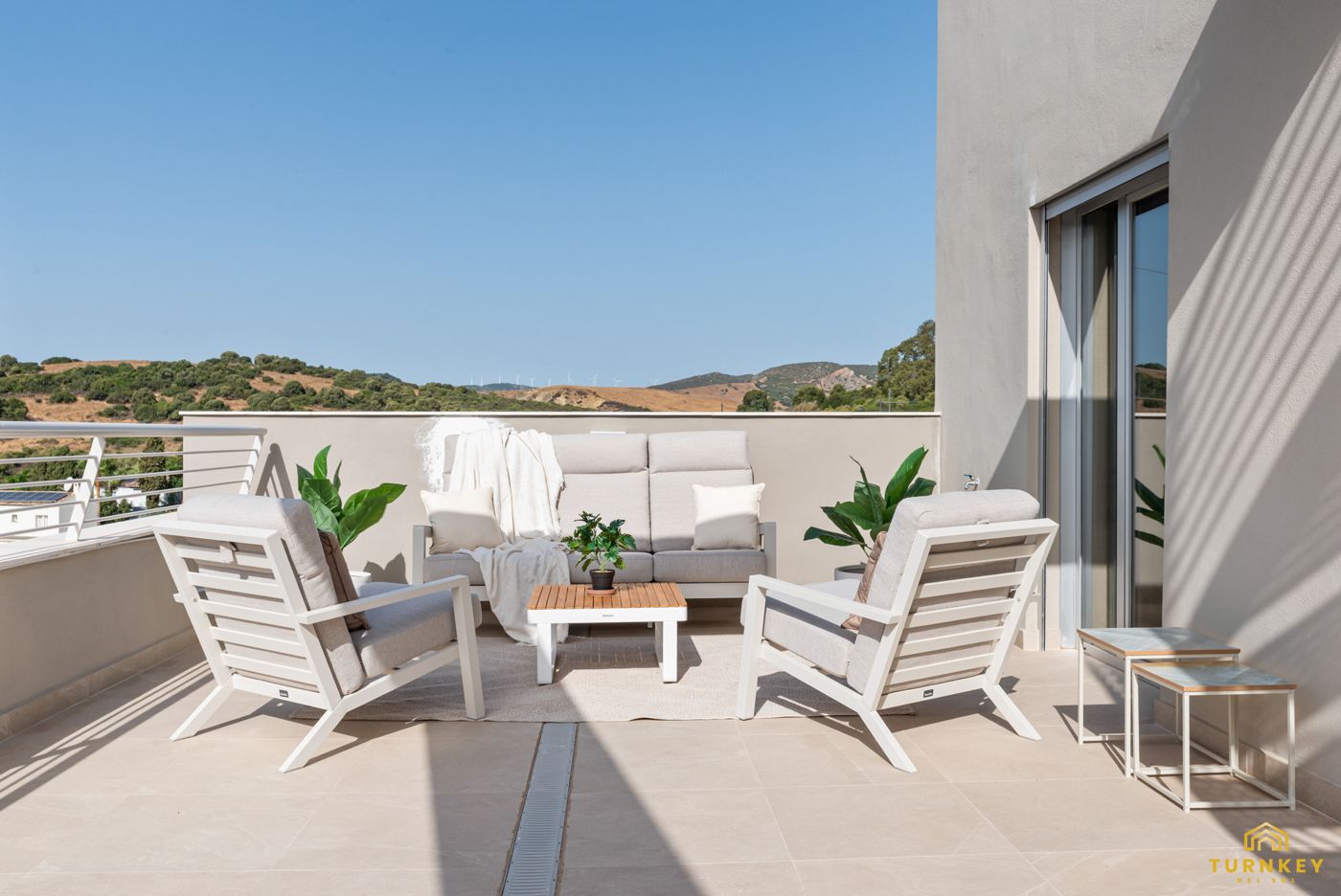 Loungeset op het terras